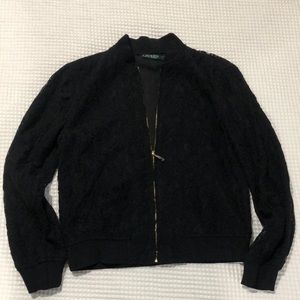 Black cute jacket, very girly.